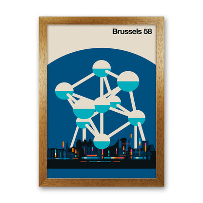Brussels 58 Art Print by Bo Lundberg Oak Grain