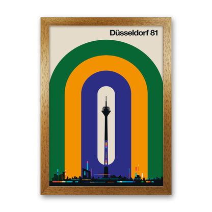 Düsseldorf 81 Art Print by Bo Lundberg Oak Grain