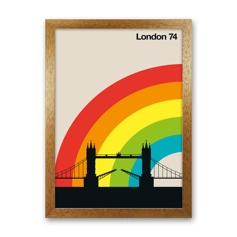 London 74 Art Print by Bo Lundberg Oak Grain