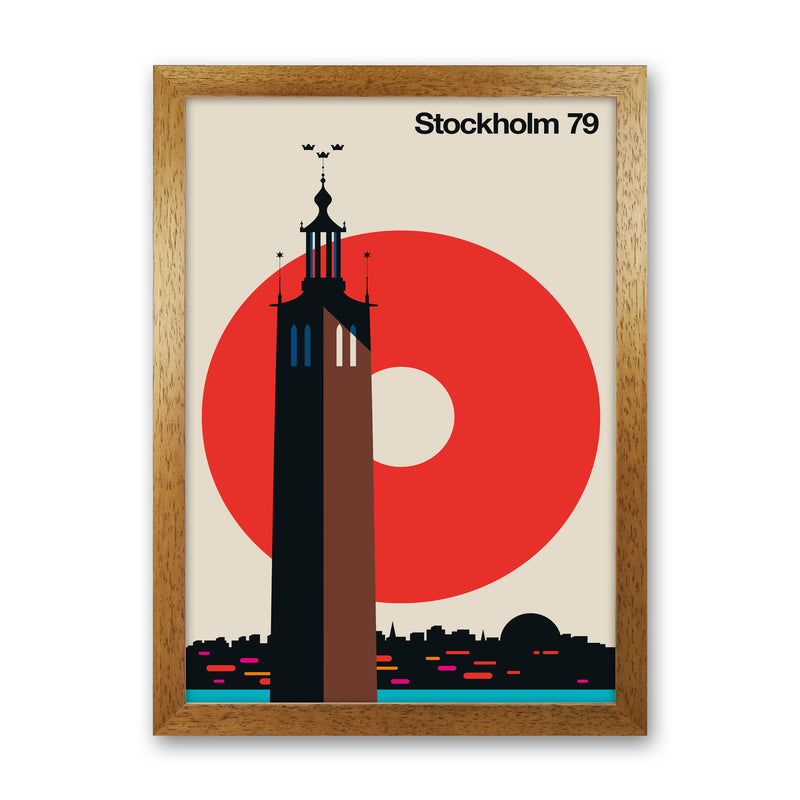 Stockholm 79 Art Print by Bo Lundberg Oak Grain