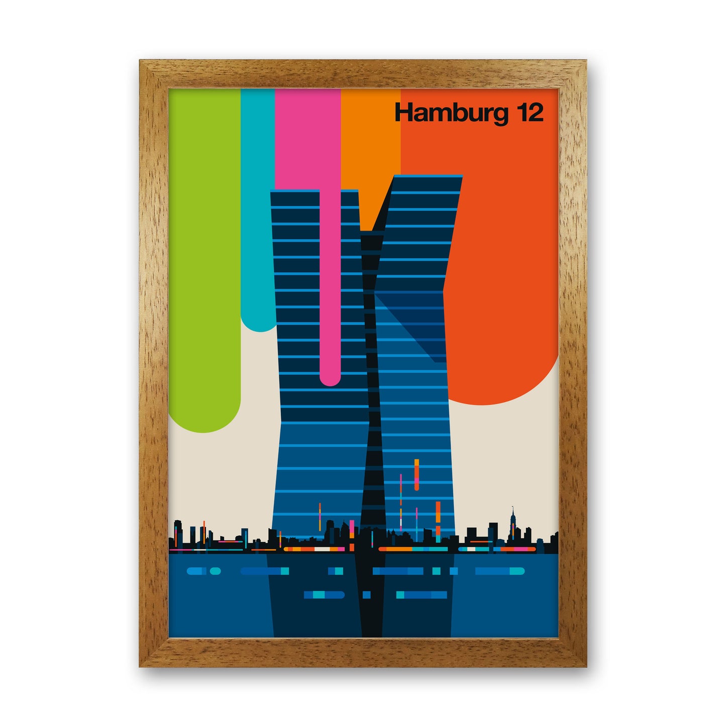 Hamburg 12 Art Print by Bo Lundberg Oak Grain