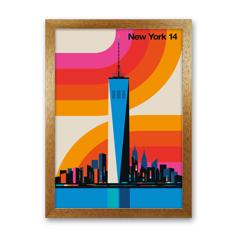 New York 14 Art Print by Bo Lundberg Oak Grain