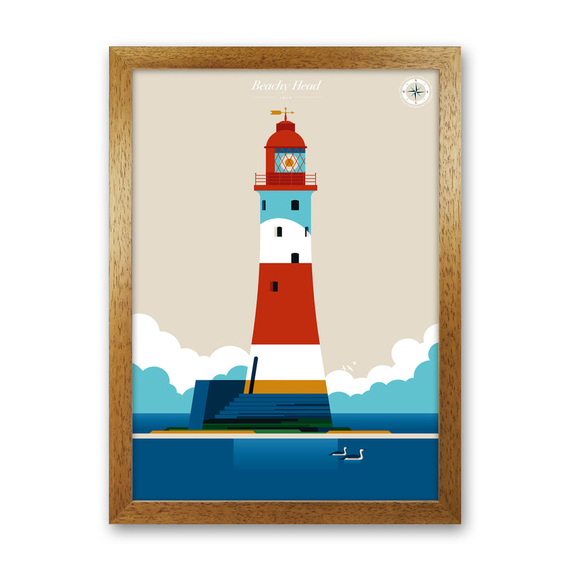 Beachy Head Art Print by Bo Lundberg Oak Grain