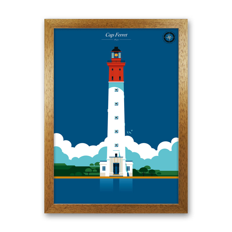 Cap Ferret Art Print by Bo Lundberg Oak Grain