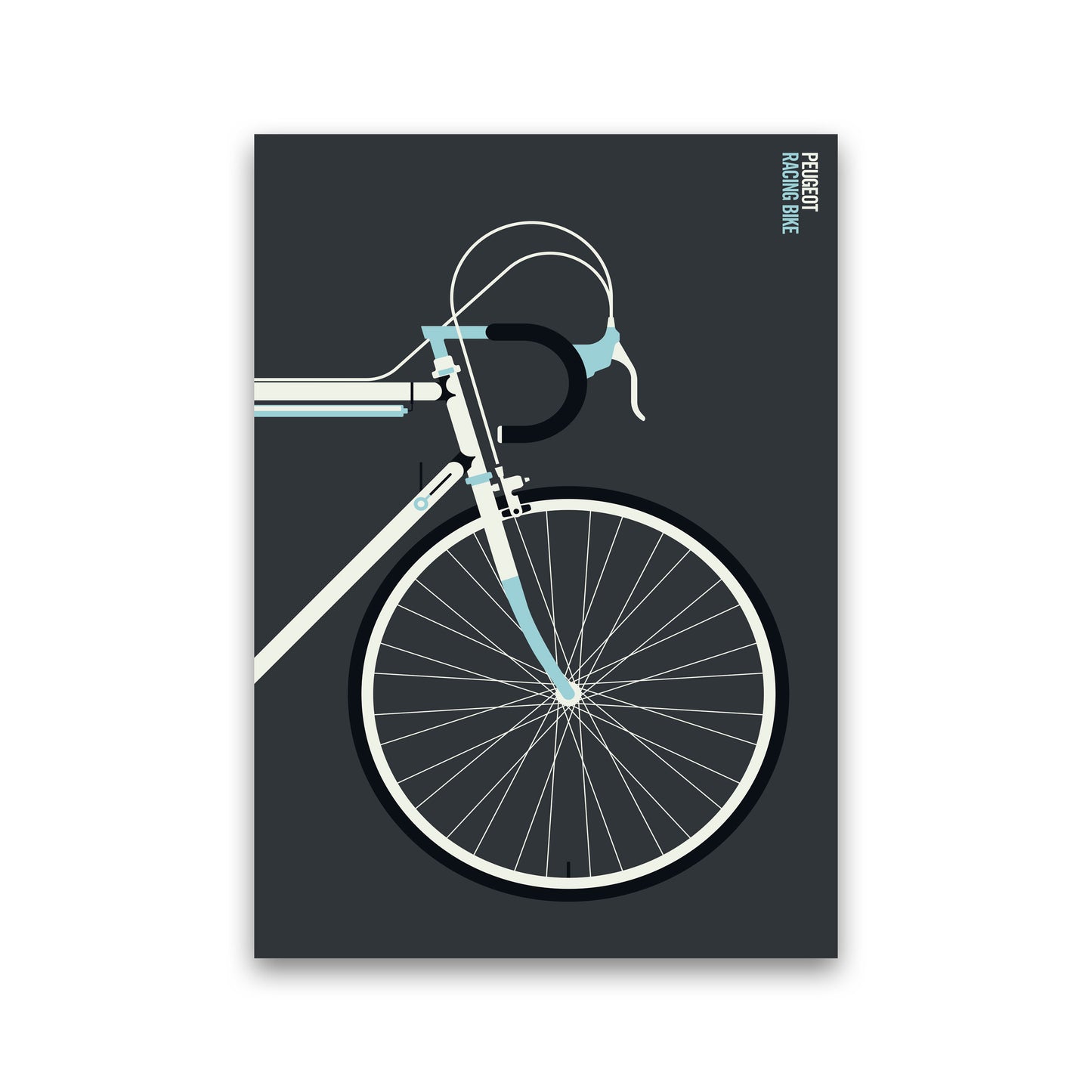 Peugeot front Art Print by Bo Lundberg Print Only