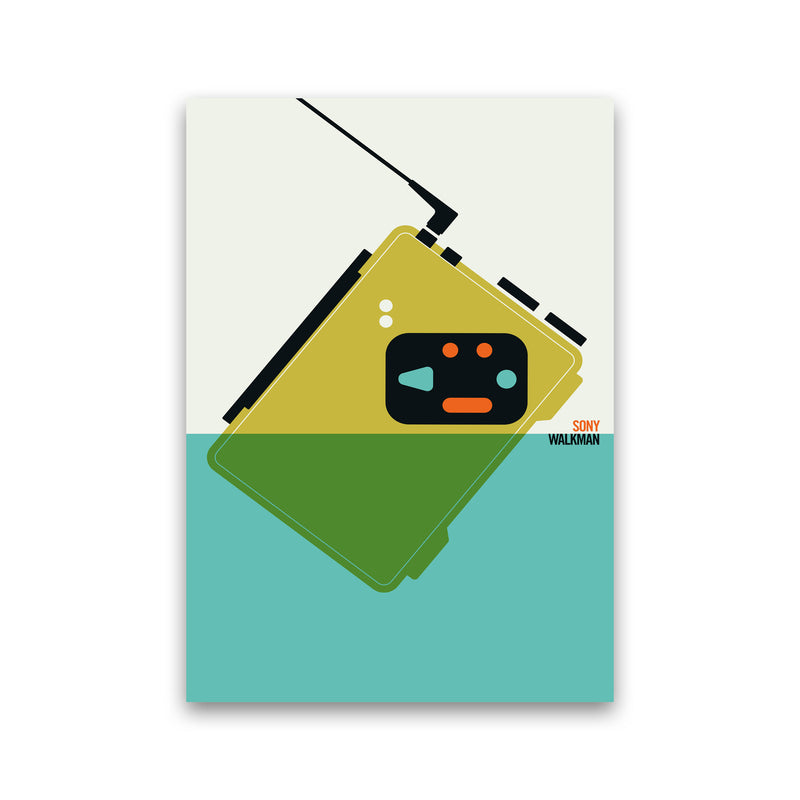 Icons Walkman Art Print by Bo Lundberg Print Only