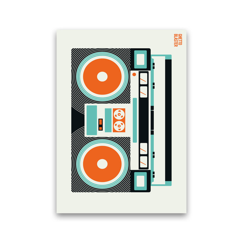 Icons Ghetto Blaster Art Print by Bo Lundberg Print Only
