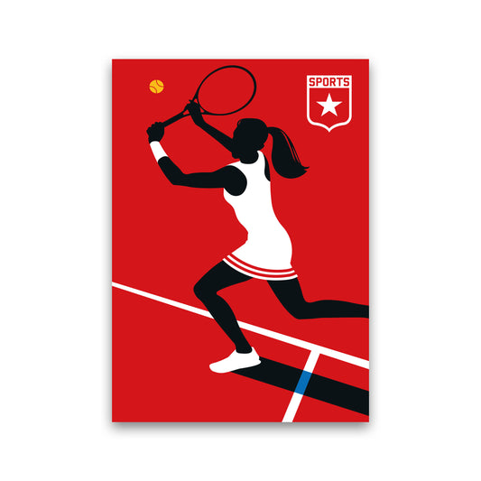 Tennis Art Print by Bo Lundberg Print Only
