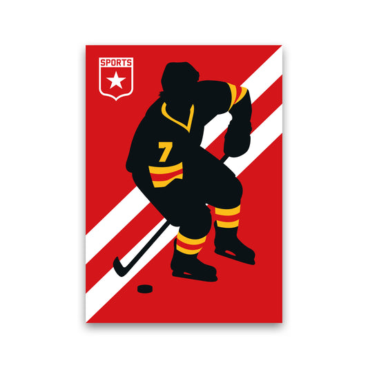 Icehockey Art Print by Bo Lundberg Print Only