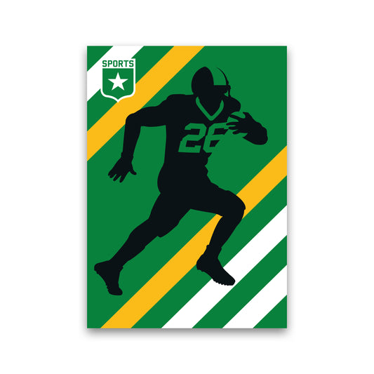 American Football Art Print by Bo Lundberg Print Only