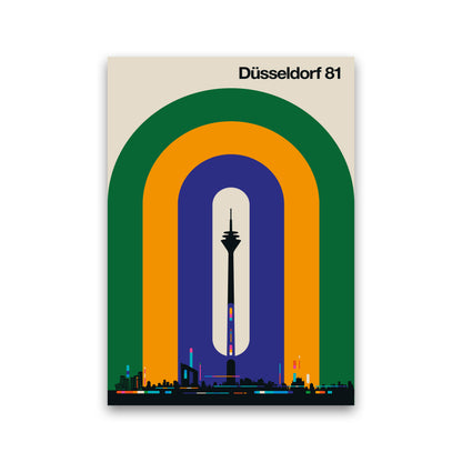 Düsseldorf 81 Art Print by Bo Lundberg Print Only
