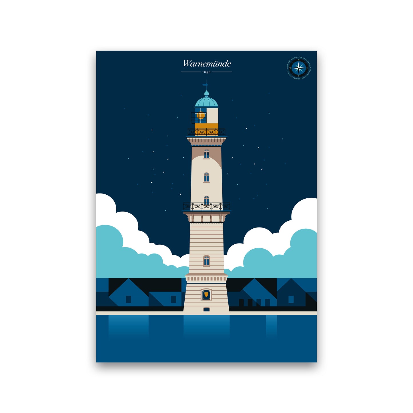 Warnemünde Art Print by Bo Lundberg Print Only