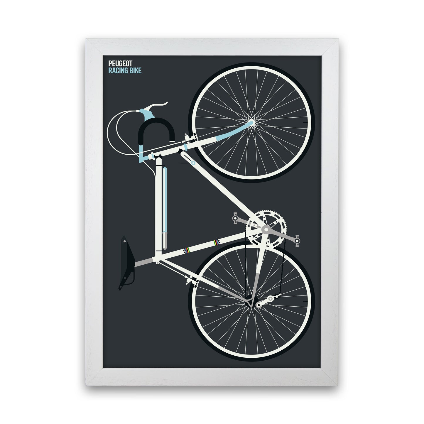 Peugeot Full Art Print by Bo Lundberg White Grain