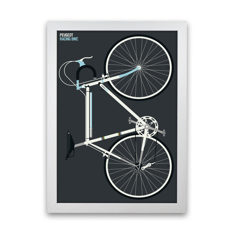 Peugeot Full Art Print by Bo Lundberg White Grain