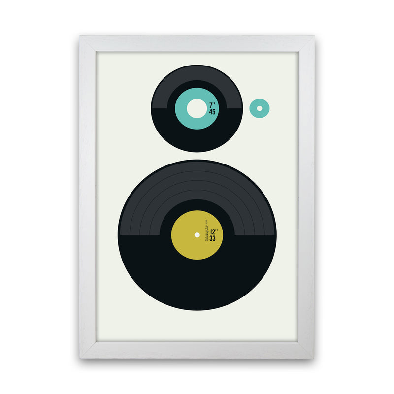 Icons LP vs EP Rev Art Print by Bo Lundberg White Grain