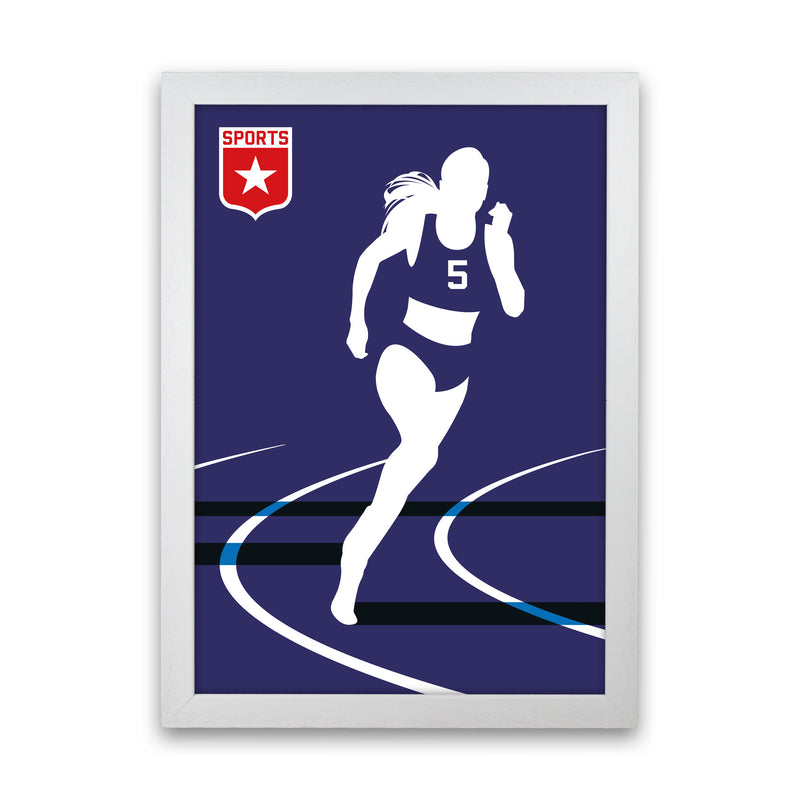 Runner Art Print by Bo Lundberg White Grain