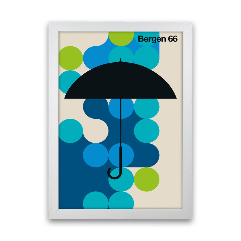 Bergen 66 Art Print by Bo Lundberg White Grain