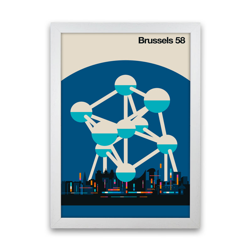 Brussels 58 Art Print by Bo Lundberg White Grain