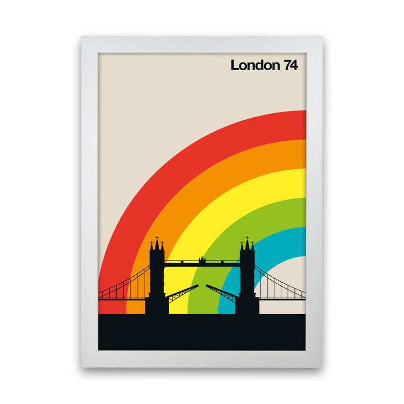 London 74 Art Print by Bo Lundberg White Grain