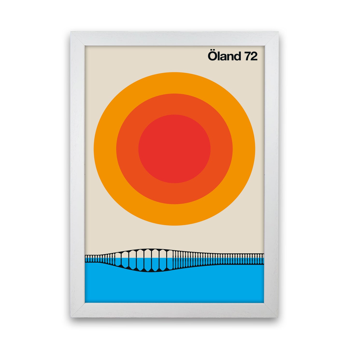 Öland 72 Art Print by Bo Lundberg White Grain