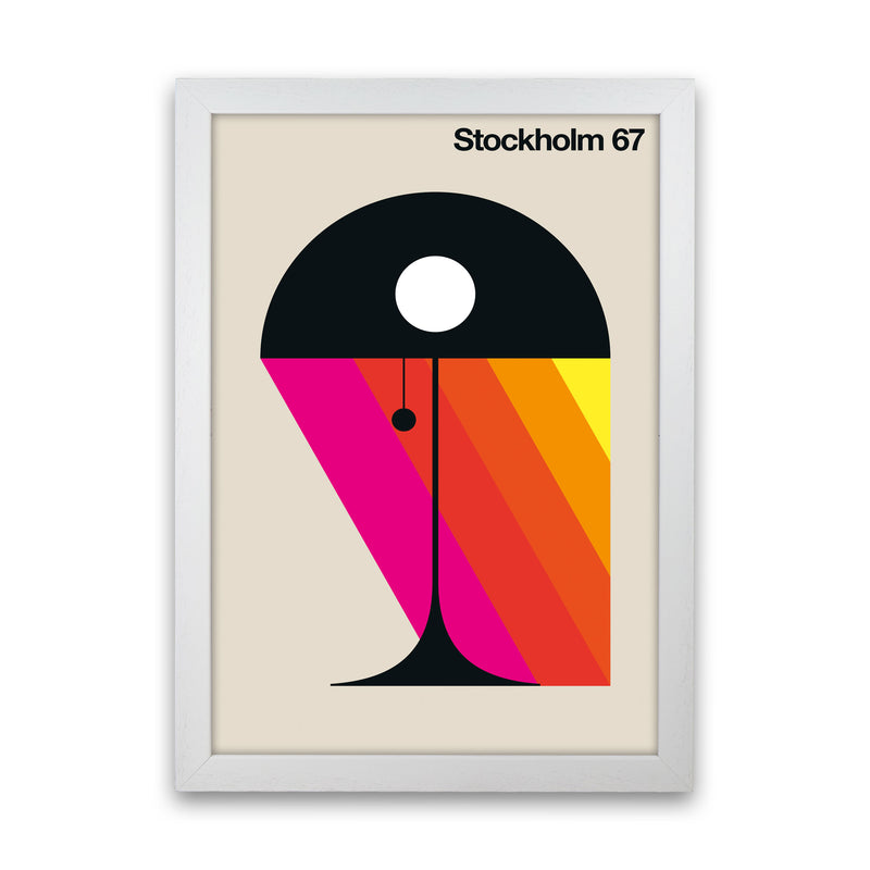 Stockholm 67 Art Print by Bo Lundberg White Grain