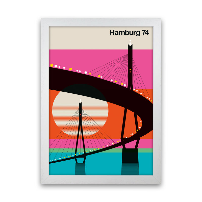 Hamburg 74 Art Print by Bo Lundberg White Grain