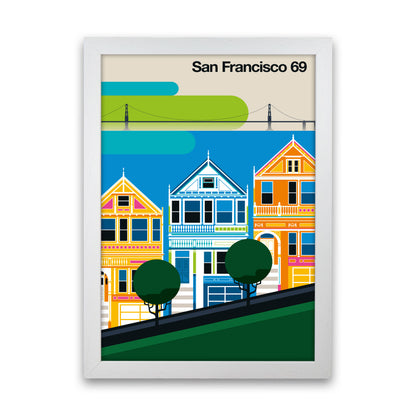 San Francisco 69 Art Print by Bo Lundberg White Grain