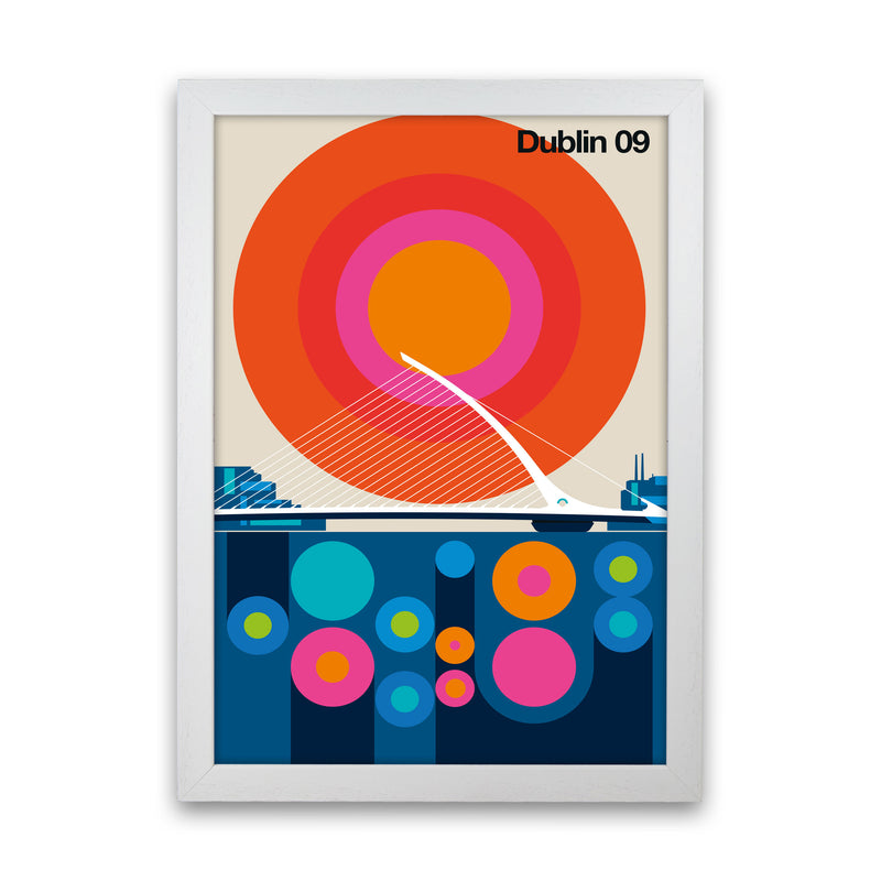 Dublin 09 Art Print by Bo Lundberg White Grain