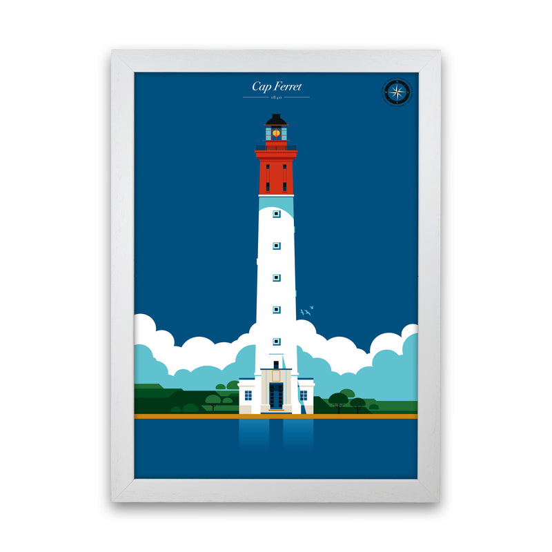 Cap Ferret Art Print by Bo Lundberg White Grain