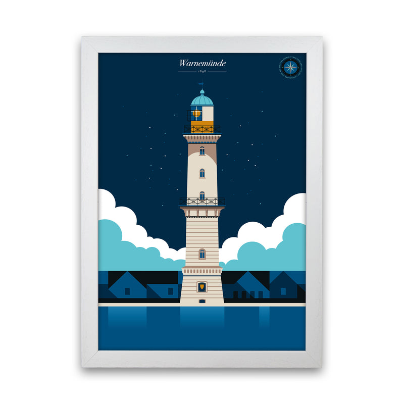Warnemünde Art Print by Bo Lundberg White Grain