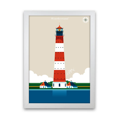 Westerheversand Art Print by Bo Lundberg White Grain
