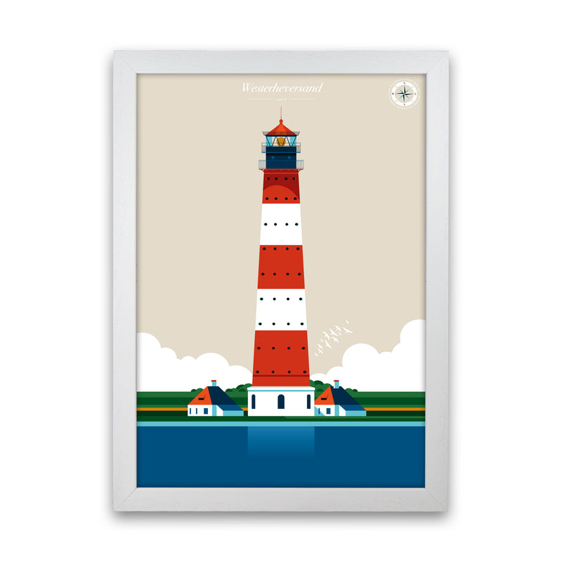 Westerheversand Art Print by Bo Lundberg White Grain