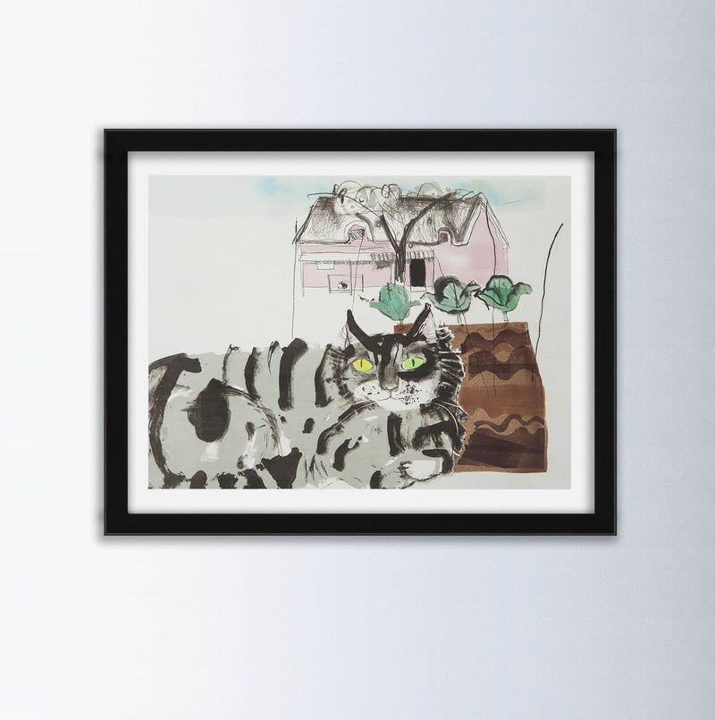 Cat By Chloe Cheese Animal Art Print, Framed Art Print, Animal Wall Art