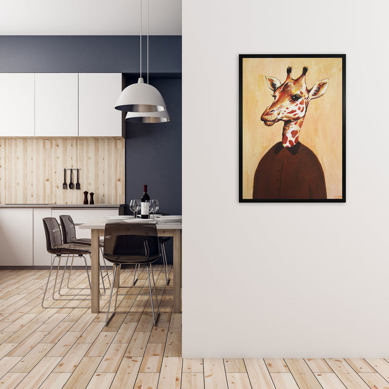 Giraffe 02 Art Print by Coco Deparis A1 White Frame
