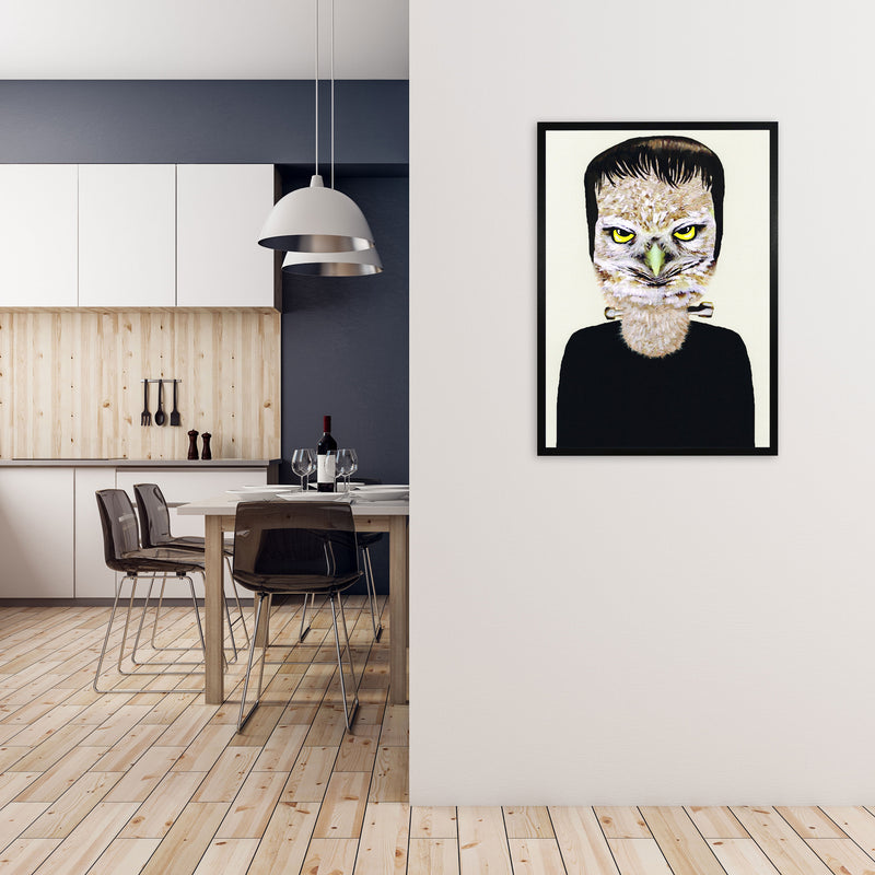 Frankenstein Art Print by Coco Deparis A1 White Frame
