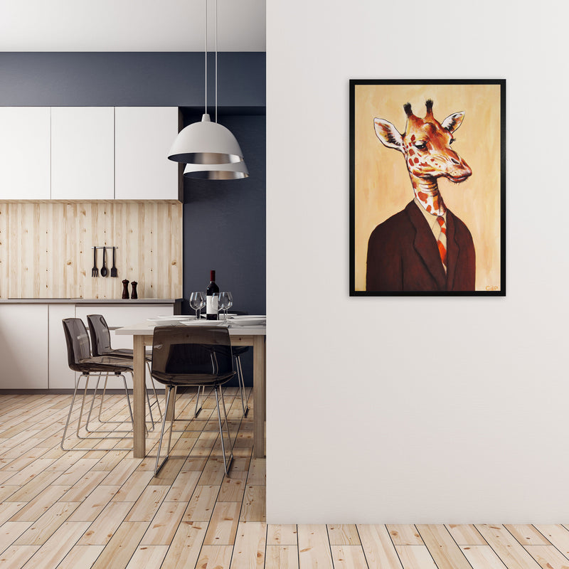Giraffe 01 Art Print by Coco Deparis A1 White Frame
