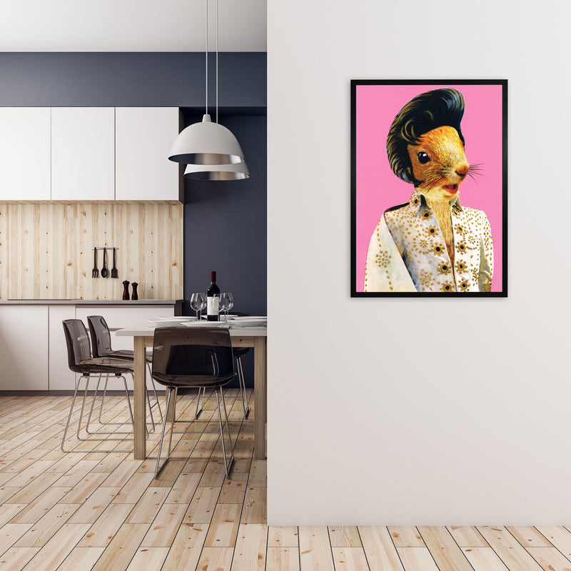 Elvis Presley Art Print by Coco Deparis A1 White Frame