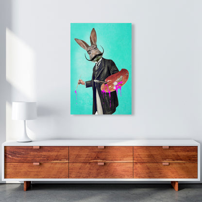Rabbit Painter Art Print by Coco Deparis A1 Canvas