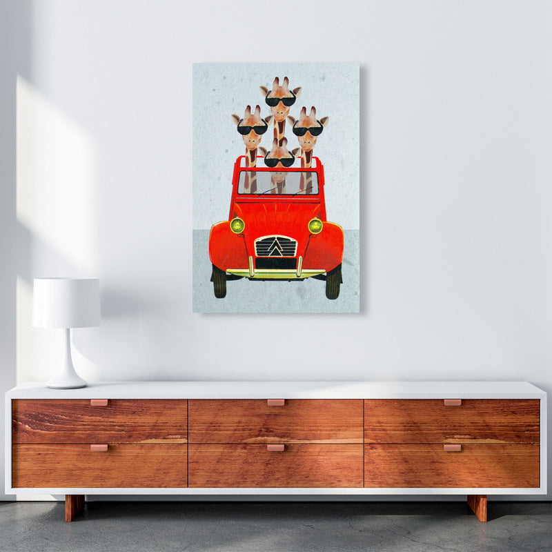 Giraffes On Holiday 2 Art Print by Coco Deparis A1 Canvas