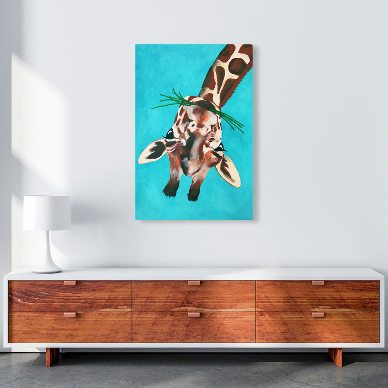 Giraffe Upside Down Art Print by Coco Deparis A1 Canvas