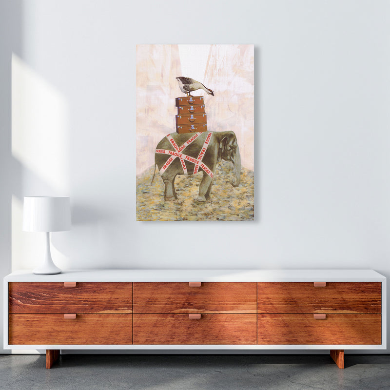 Elephant With Goose Art Print by Coco Deparis A1 Canvas