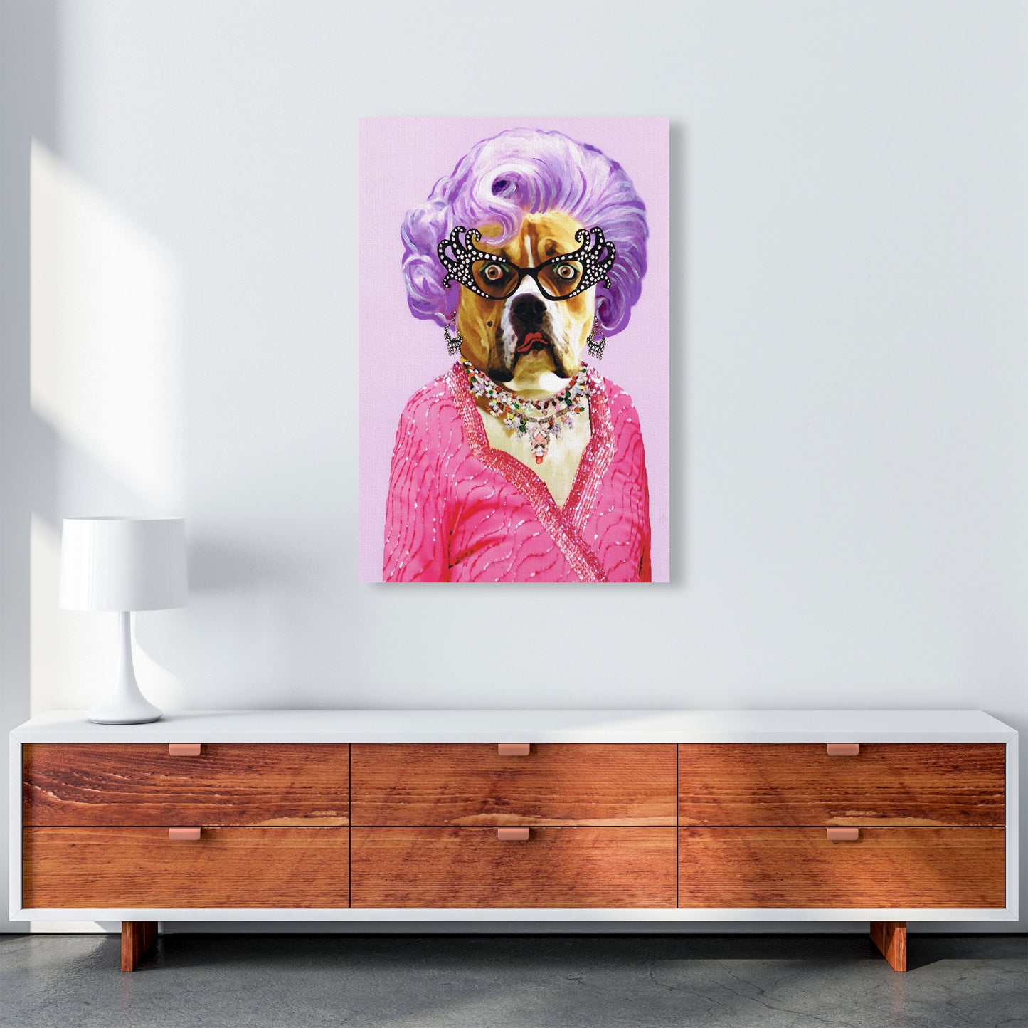 Dame Edna Art Print by Coco Deparis A1 Canvas