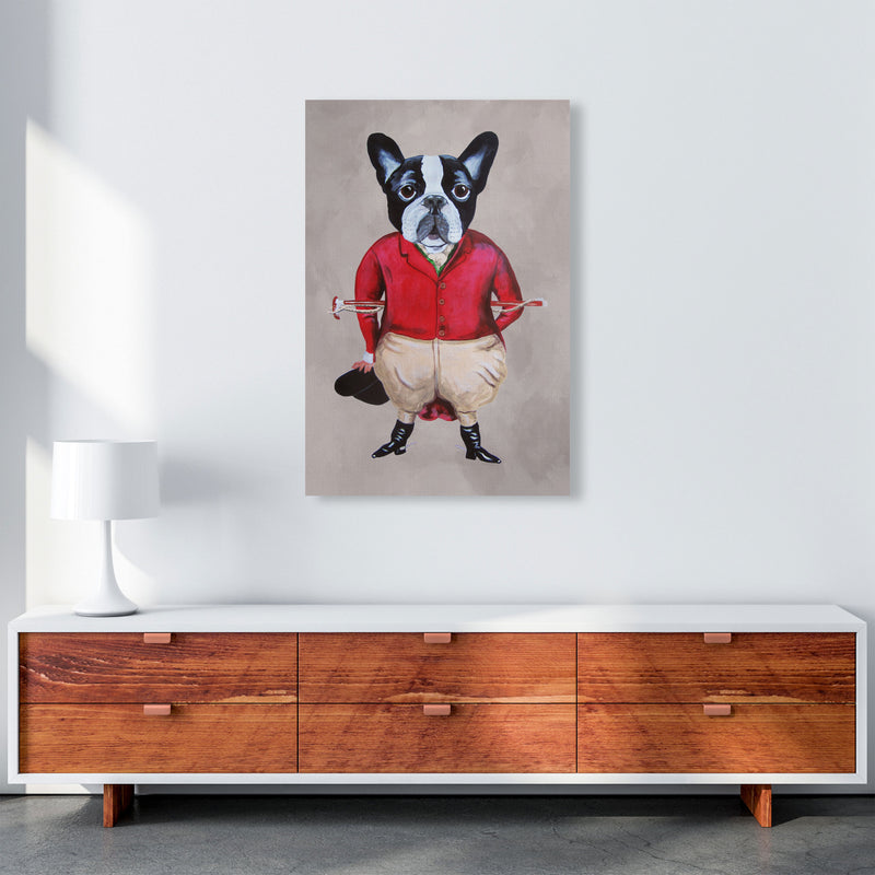 Bulldog Horse Driver Art Print by Coco Deparis A1 Canvas