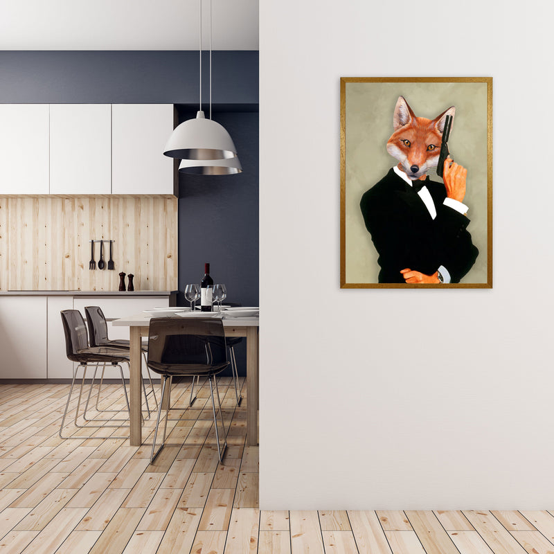 James Bond Fox Art Print by Coco Deparis A1 Print Only
