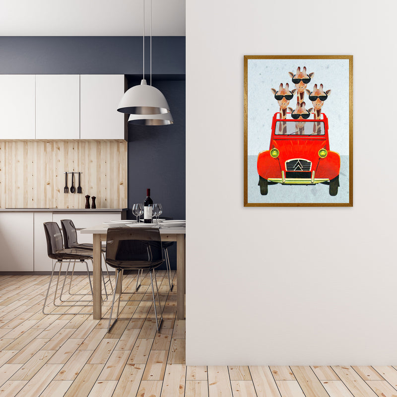 Giraffes On Holiday 2 Art Print by Coco Deparis A1 Print Only