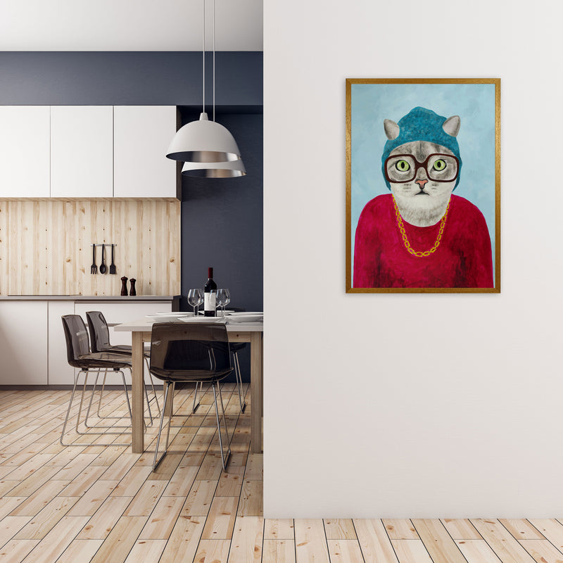 Cat Rapper Art Print by Coco Deparis A1 Print Only