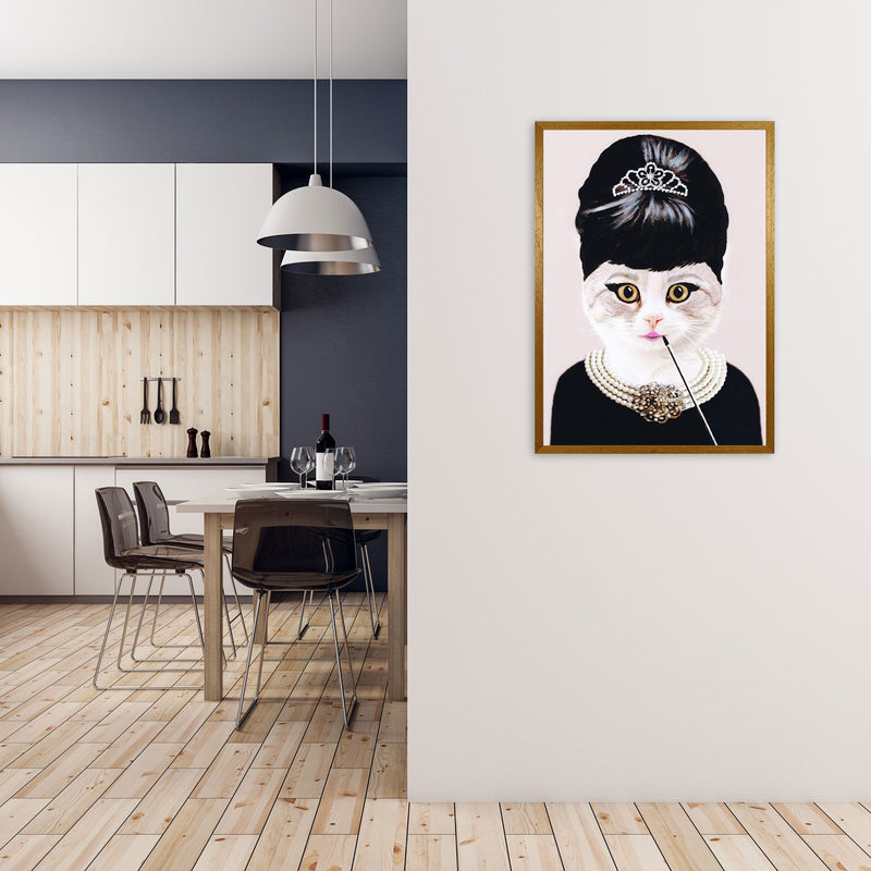 Audrey Hepburn Cat Art Print by Coco Deparis A1 Print Only
