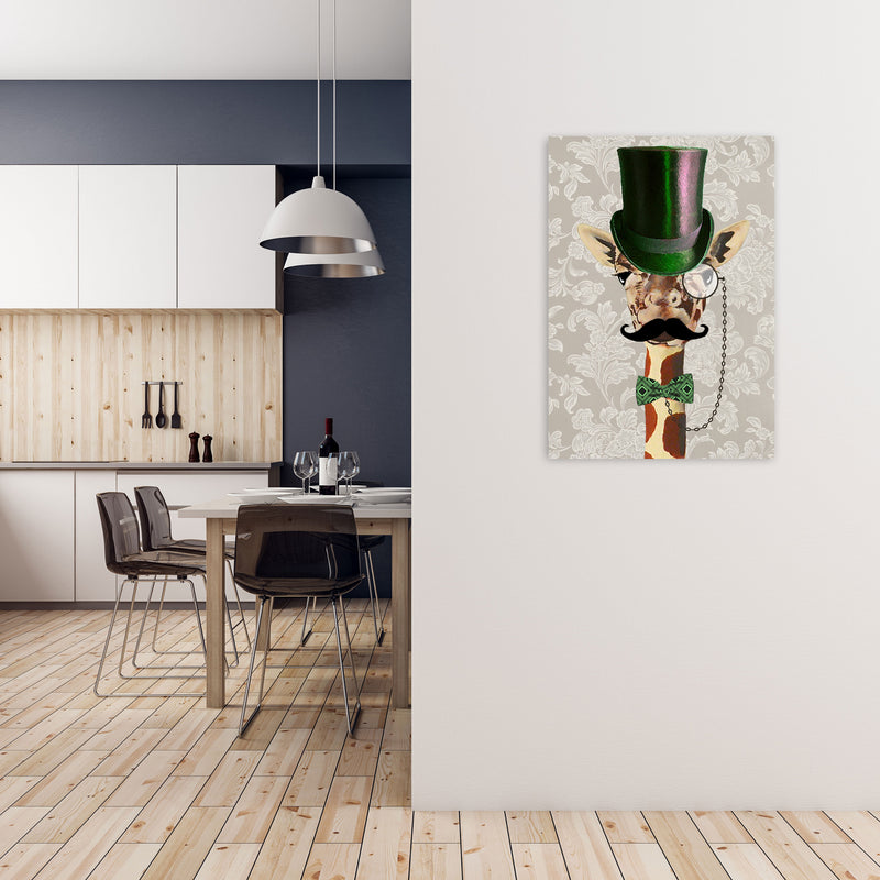 Giraffe Steampunk 2 Art Print by Coco Deparis A1 Black Frame