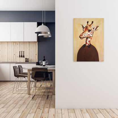 Giraffe 02 Art Print by Coco Deparis A1 Black Frame