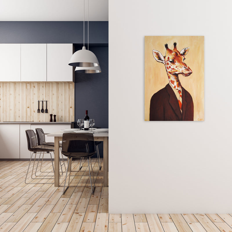 Giraffe 01 Art Print by Coco Deparis A1 Black Frame